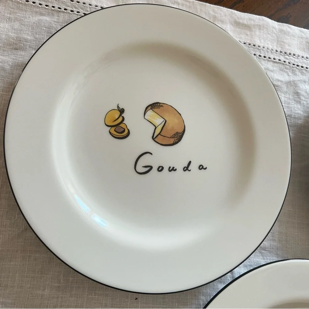 Pottery Barn Cheese Plates Set of 3
